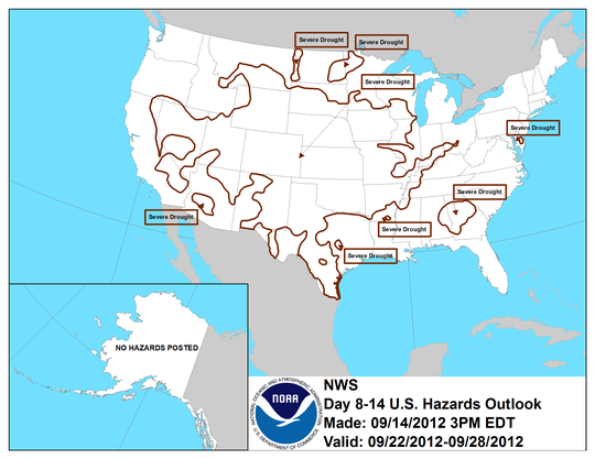 United States 8-14 Day Hazards Outlook (Contours)