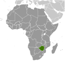 Location of Zimbabwe