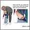 Heimlich maneuver on conscious child