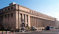 Exterior of the Bureau of Engraving and Printing facility in Washington, DC