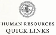 Department of Justice Seal - Human Resources Quick Links