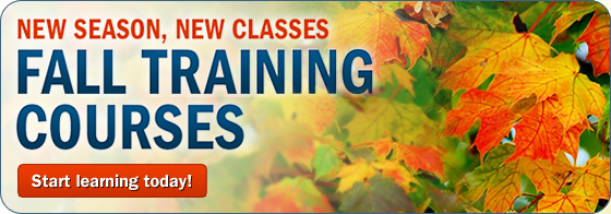 New season, new classes. Fall Training Courses. Start learning today!