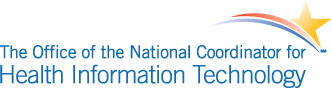 The Office of the National Coordinator for Health Information Technology logo.
