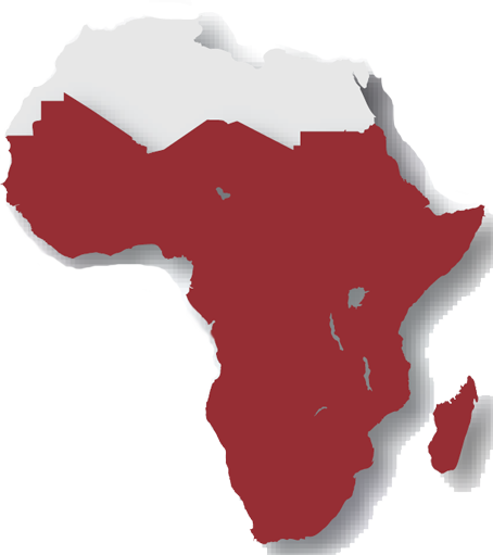 Map of Sub-Saharan Africa