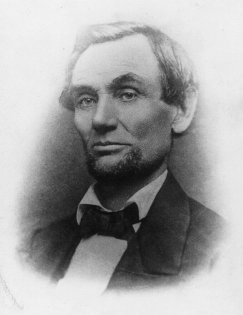 Image description:  Beginnings of a beard. This is the earliest photograph of Lincoln that shows the legendary President with his iconic beard. After his November 6, 1860 election, he began to let it grow, perhaps on the advice of an eleven-year-old girl. Less than three weeks after his victory, he sat for this portrait by Samuel G. Altschuler. Abraham Lincoln was born on this day in 1809.
Image from the Library of Congress.