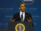 Photo of President Obama speaking at TechBoston Academy.