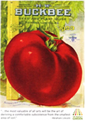 Heirloom tomato seed packet cover.