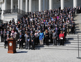 Members of the House of Representatives and the U.S. Senate held a moment of silence in observance of September 11, 2001.