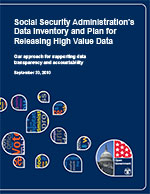 Social Security Publishes 'Data Inventory and Plan for Releasing High-Value Data' - Cover Opens PDF