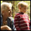 Photo: A young boy with his grandmother.