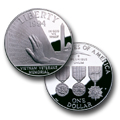 1994 Vietnam War Memorial Silver Dollar