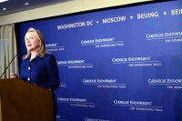 Date: 07/30/2012 Description: Secretary Clinton delivers remarks on the release of the 2011 International Religious Freedom Report, at the Carnegie Endowment for International Peace. - State Dept Image