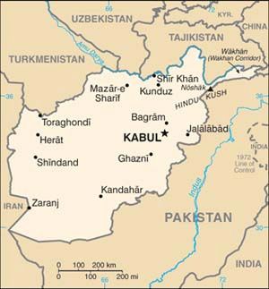 Date: 12/07/2010 Description: Map of Afghanistan. © CIA World Factbook