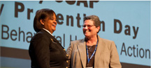 photo of Surgeon General Regina M. Benjamin and SAMHSA Administrator Pamela S. Hyde