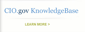 CIO.gov Knowledgebase - learn more