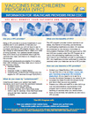 Flyer: Vaccines for Children: Information for Healthcare Providers