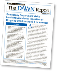 cover of Emergency Department Visits Involving Accidental Ingestion of Drugs by Children Age 5 or Younger—click to view publication