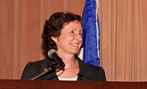 Martha Johnson addresses GSA employees at her Swearing In ceremony