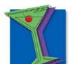 Illustration of a martini glass