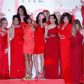 End of Show Image from 2010 Red Dress Collection Fashion Show