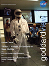 cover of Goddard View showing Milky J in homemade spacesuit