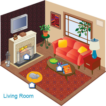 image of living room from IAQ House