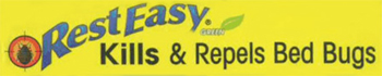 Product tagline: Rest Easy – kills and repels bed bugs