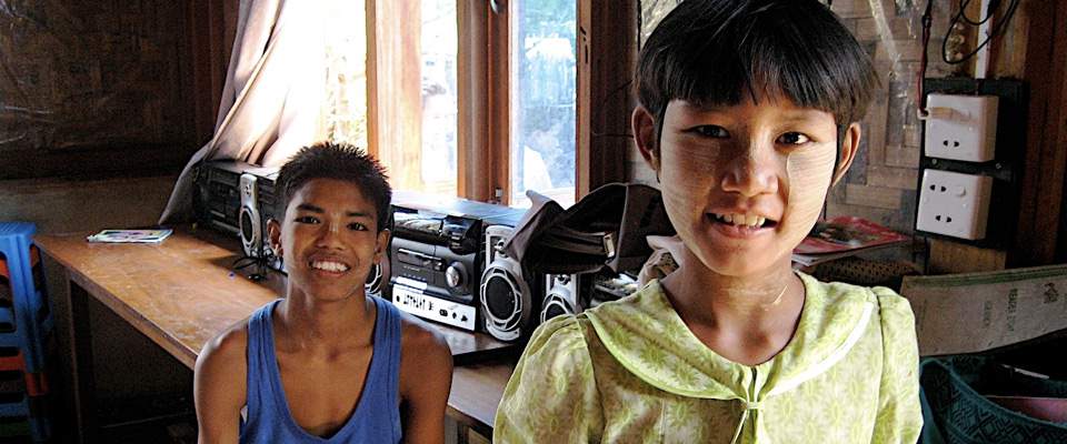 Students in a school in Mingun, Burma, a village just north of Mandalay
