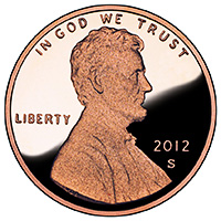 2012 Lincoln One-Cent Obverse