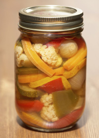 Photo: Jar of vegetables
