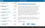 Screenshot of America's Economy App: About