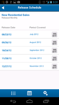Screenshot of America's Economy App: Release Schedule