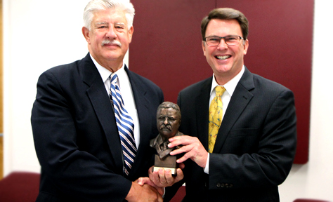 Gage Receives Roosevelt Award from Director Berry