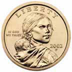 obverse: Sacagawea Golden Dollar