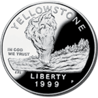 The Yellowstone National Park Commemorative Silver Dollar Obverse