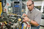 A team of researchers and engineers at Argonne National Laboratory, led by Steve Ciatti, pictured above, is looking at the possibility of using gasoline to power diesel engines, thereby increasing overall efficiency and reducing pollution. | Image courtesy of ANL
