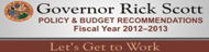 Governor Rick Scott, Final Budget Fiscal Year 2012 thru 2013 "Lets Get to Work" (Opens in a New Window)