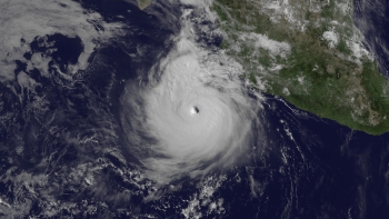 Satellite photo of Hurricane Dora, July21,  2011