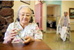 Woman in nursing home
