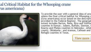 Final Critical habitat for the Whooping crane