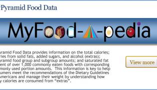 MyPyramid Food Raw Data