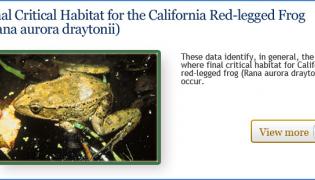 Final Critical habitat for the California Red-legged Frog