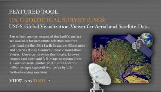USGS Global Visualization Viewer for Aerial and Satellite Data