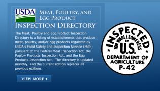 USDA Meat, Poultry, and Egg Product Inspection Directory