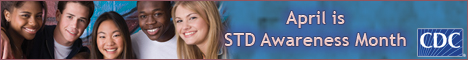 Photo of young men and women. April is STD Awareness Month.