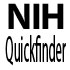 NIH Quick Finder
