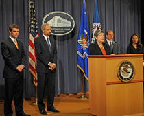 U.S. Attorney General Eric Holder and Department of Homeland Security (DHS) Secretary Janet Napolitano announced the charges with ICE Director John Morton; Assistant Attorney General Lanny A. Breuer, Justice Department's Criminal Division; and U.S. Attorney Stephanie Finley, Western District of Louisiana