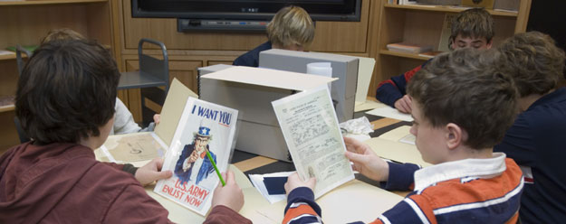 students in constitution workshop lab