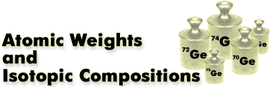 Atomic Weights & Isotopic Compositions