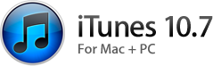 iTunes 10.7. For Mac + PC